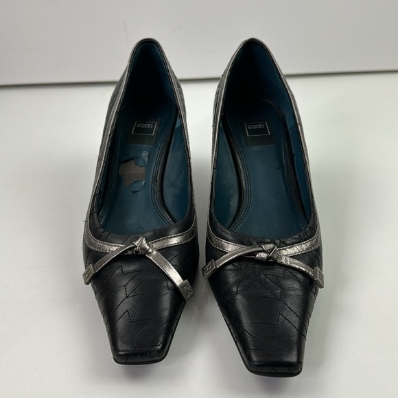 Hilary Radley Rania quilted black leather heels - Picture 2 of 11